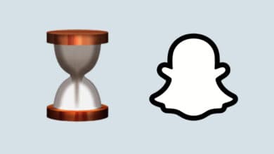 hourglass mean on Snapchat